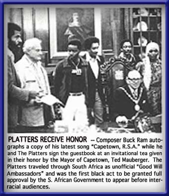 The Platters write-up in S. Africa
